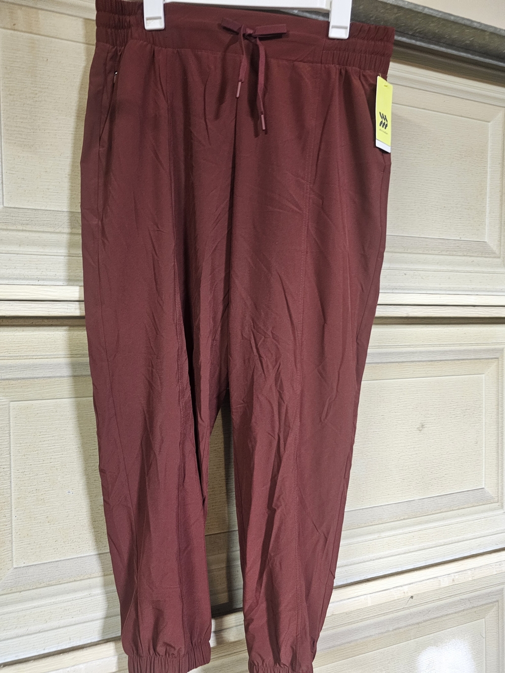 All In Motion Women  Casual Drawstring Jogger Pants - Burgundy